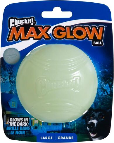 Chuckit! Max Glow Balls, Bouncy Ball for Dogs, Medium, 2.5in, 2 Pack in Saudi Arabia