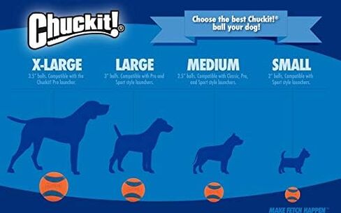 Chuckit! Max Glow Balls, Bouncy Ball for Dogs, Medium, 2.5in, 2 Pack in Saudi Arabia
