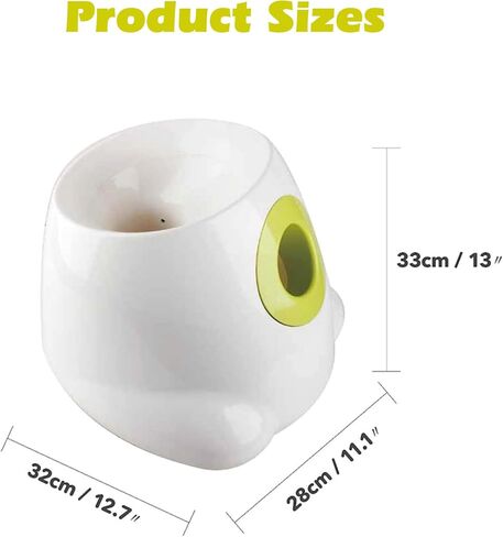 PetPrime Dog التلقائي الكرة قاذفة الكلب لعبة تفاعلية الكلب جلب لعبة الحيوانات الأليفة الكرة قاذف رمي لعبة 3 كرات التنس قاذفة كرة التنس للكلاب وشملت مسافة الإطلاق 10ft 25ft 40ft (كبير-1) in Kuwait