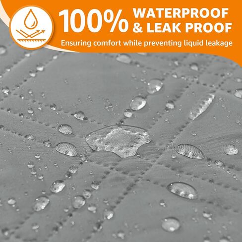 بطانية لوباني مضادة للماء للكلاب، أغطية أريكة سرير مضادة للانزلاق للكلاب، عبوتان من بطانيات الحيوانات الأليفة الناعمة لحماية الأثاث وأريكة السيارة للأطفال والقطط (54 بوصة × 82 بوصة، رمادي فاتح) in Kuwait