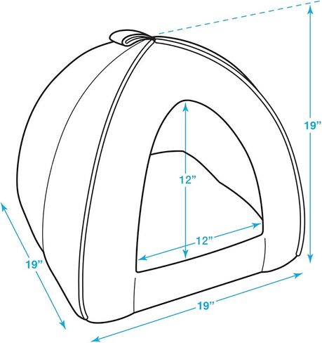 Cozy Cat Cave by Best Pet Supplies - Gray, 17 x 15 x 14 in Saudi Arabia