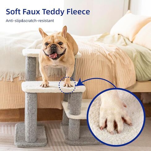 Pettycare Pet Stairs for Small Dogs - Pet Steps for High Beds and Couch,High-Strength Boards for Indoor Small Cats Kittens Dogs Climbing Playing, 3 Combination Options in Kuwait