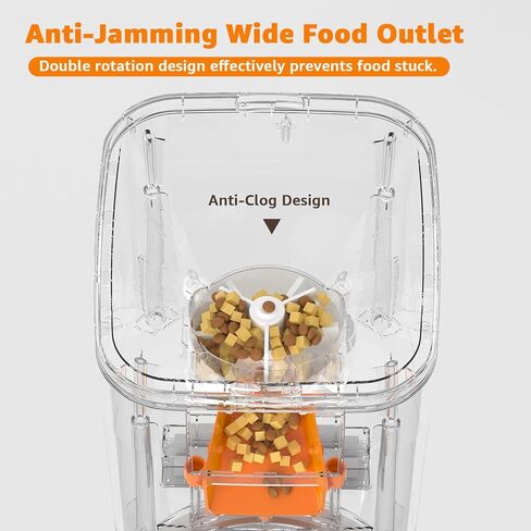 جهاز تغذية الكلاب الأوتوماتيكي من Roilpet مع كاميرا، موزع طعام القطط الذكي 5G WiFi 6L، فيديو عالي الدقة 1080P مع رؤية ليلية، جهاز تغذية الحيوانات الأليفة مع صوت ثنائي الاتجاه للقطط والكلاب، تنبيهات انخفاض الطعام والانسداد والحركة in Kuwait