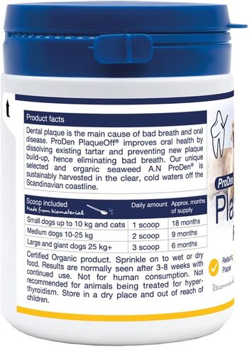 Proden PlaqueOff Dental Care for Dogs and Cats, 180gm in Saudi Arabia