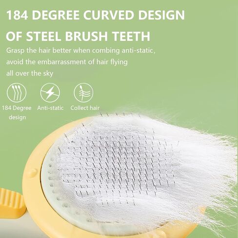 فرشاة للكلاب على شكل جسم غامض، فرشاة ناعمة للعناية بالقطط للكلاب والقطط، فرشاة تدليك الحيوانات الأليفة، فرشاة للعناية بالقطط لتساقط شعر القطط، فرش ملساء للتنظيف الذاتي للقطط، أداة تدليك الحيوانات الأليفة، in Kuwait