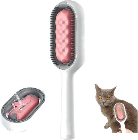 فرشاة شعر الحيوانات الأليفة لتنظيف الجاذبية الجديدة متعددة الوظائف. يمكن استخدامه مع سائل التنظيف اليومي، رعاية أفضل لحيواناتك الأليفة، إصدار عالمي للقطط والكلاب 3 في 1 لإزالة شعر الظهر (أزرق) in Kuwait