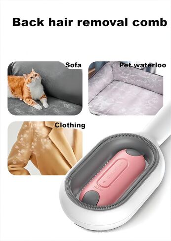 فرشاة شعر الحيوانات الأليفة لتنظيف الجاذبية الجديدة متعددة الوظائف. يمكن استخدامه مع سائل التنظيف اليومي، رعاية أفضل لحيواناتك الأليفة، إصدار عالمي للقطط والكلاب 3 في 1 لإزالة شعر الظهر (أزرق) in Kuwait