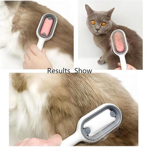 فرشاة شعر الحيوانات الأليفة لتنظيف الجاذبية الجديدة متعددة الوظائف. يمكن استخدامه مع سائل التنظيف اليومي، رعاية أفضل لحيواناتك الأليفة، إصدار عالمي للقطط والكلاب 3 في 1 لإزالة شعر الظهر (أزرق) in Kuwait