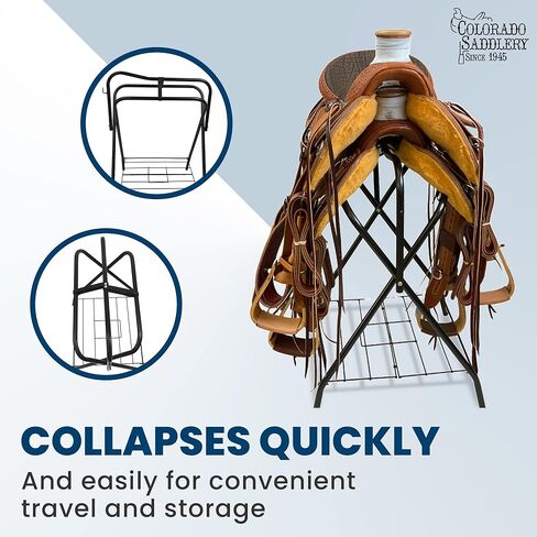 Freestanding Lightweight Portable Double Strap Saddle Rack in Kuwait