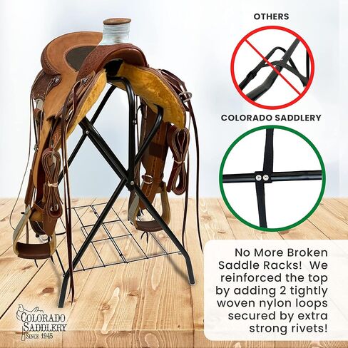 Freestanding Lightweight Portable Double Strap Saddle Rack in Kuwait