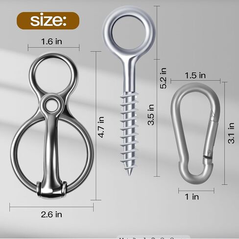 Martx Horse Tie Ring, Safe Horse Accessories Rigging Equipment for Horses,Horse tack and Supplies Horse Accessories,Horse tie Blocker Ring Prevents Horses from Pulling Back Durable Stainless Steel in Saudi Arabia