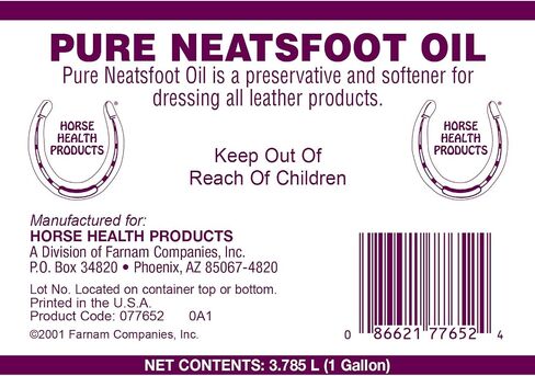 Farnam Horse Health Pure Neatsfoot Oil, 1 gallon in Saudi Arabia