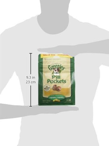 GREENIES PILL POCKETS Capsule Size Natural Dog Treats Chicken Flavor, 15.8 oz. Value Pack (60 Treats) in Kuwait