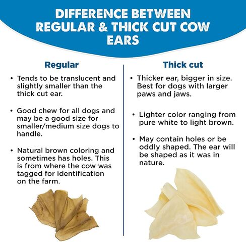 Best Bully Sticks Thick-Cut Cow Ears - 12 Count (Pack of 1) - All-Natural, Free-Range Grass-Fed, Single Ingredient, High Protein, Easily Digestible, Great for Various Breeds in Saudi Arabia