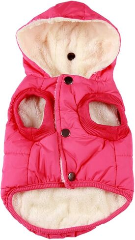 Vecomfy Warm Dog Coats with Hoodie,Winter Dog Jackets for Small Dogs in Saudi Arabia