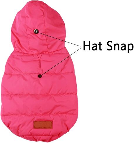 Vecomfy Warm Dog Coats with Hoodie,Winter Dog Jackets for Small Dogs in Saudi Arabia