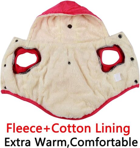 Vecomfy Warm Dog Coats with Hoodie,Winter Dog Jackets for Small Dogs in Saudi Arabia