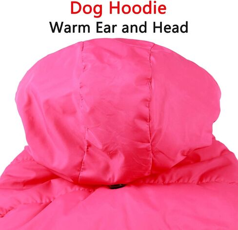 Vecomfy Warm Dog Coats with Hoodie,Winter Dog Jackets for Small Dogs in Saudi Arabia