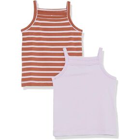 Amazon Aware Girls and Toddlers' Cotton Stretch Cami Top, Pack of 2