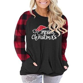 ROSRISS Plus-Size-Tops for Women Long Sleeve Casual Tunics V Neck Pockets Shirts in Saudi Arabia