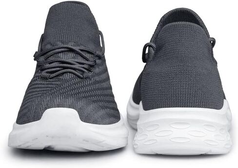 vibdiv Mens Fashion Slip On Walking Shoes - Lightweight Breathable Casual Mesh Non Slip Running Shoes Comfortable Sneakers for Men in Kuwait
