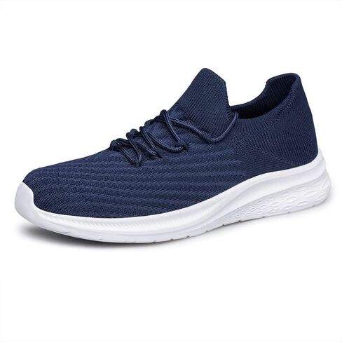 vibdiv Mens Fashion Slip On Walking Shoes - Lightweight Breathable Casual Mesh Non Slip Running Shoes Comfortable Sneakers for Men in Kuwait