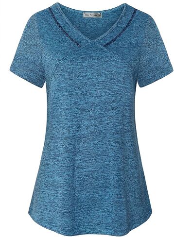 MISS FORTUNE Womens Fast Dry Yoga Tops Workout Clothes in Kuwait