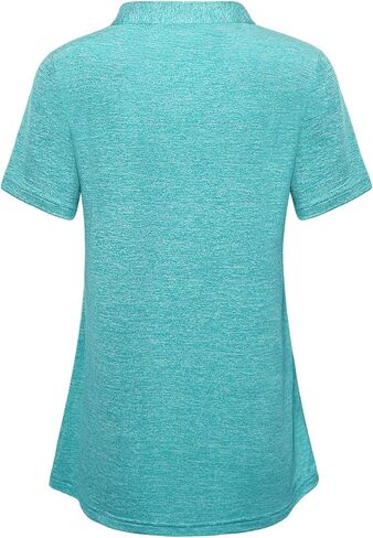 MISS FORTUNE Womens Golf Polo Shirts Quick Dry Athletic Workout Ruuning Yoga Tops in Kuwait