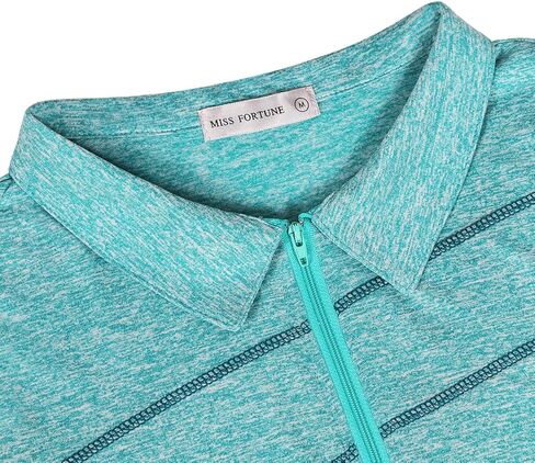 MISS FORTUNE Womens Golf Polo Shirts Quick Dry Athletic Workout Ruuning Yoga Tops in Kuwait