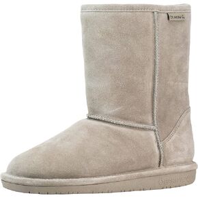 BEARPAW Emma Short Women's Classic Winter Slip On Boots, Lightweight Suede Boots, Multiple Colors