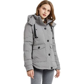 Orolay Women's Hooded Down Jacket Winter Coat Puffer Jacket with Pockets