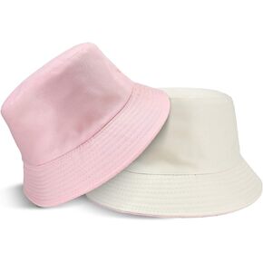 Unisex 100% Cotton Packable Bucket Hat Sun Hat Unisex Beach Cap for Men Women Kid