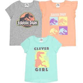 Jurassic World Dinosaur Girls 3 Pack T-Shirts Toddler to Big Kid in Saudi Arabia