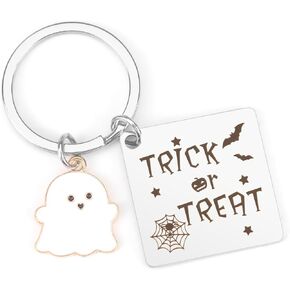 BOMEON هدايا سلسلة المفاتيح الهالوين، هدايا للأطفال في عيد الهالوين هدايا سلاسل المفاتيح الشخصية للأم والأب أفضل صديق ومعلم هدايا عيد الميلاد الخفافيش اليقطين الرعب أفضل أفكار هدية الهالوين in Kuwait