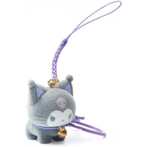 سلسلة مفاتيح انيمي كاواي لطيفة من جي جي جيه كيو كيو دي ام، سلسلة مفاتيح بتصميم كارتون للمحفظة وديكور السيارة، اسود، 4 سم in Kuwait