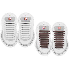 INMAKER No Tie Shoe Laces for Adults, Tieless Shoelaces （2 Pack） for Kids, Elastic Shoe laces for Sneakers