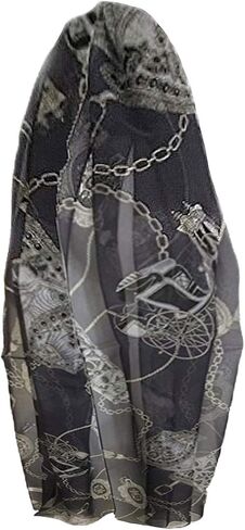 MARUYAMA #SS53188041 Harness, Silk Long Scarf, Beautifully Designed Stole, made of Silk Shiffon, Gift Cased in Kuwait