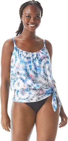 Coco Contours Jem Blouson Bra Sized Tankini Top — Shapemaker Tummy Control Swim Top in Kuwait