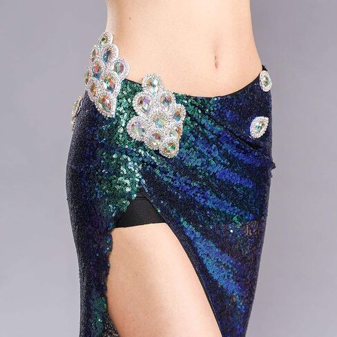 ROYAL SMEELA Belly Dance Costume for Women Belly Dancing Skirt Sequin Belly Dance Bra Top Bellydance Costumes Carnival Outfit in Kuwait