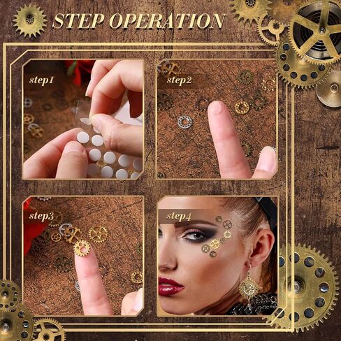 60 جهاز كمبيوتر شخصي القوطية خمر Steampunk مجموعة خمر Steampunk نظارات نظارات والعتاد المختنق قلادة Steampunk سوار معصمه اليدوية الرجعية القرط DIY Steampunk القوطية العين صائق للنساء فتاة هالوين in Kuwait