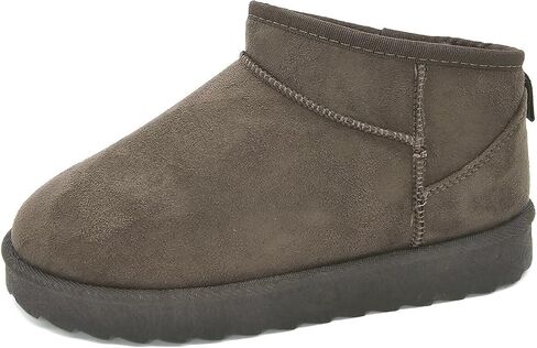 TruFox Women’s Mini Boots Cozy Faux Fur Lined Ankle Booties, Slip On Winter Slippers for Indoor Outdoor Wear in Kuwait