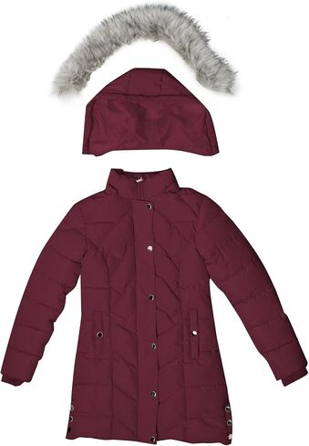 TRATENBY Women's Winter Long Puffer Coats Warm Jackets Parka With hood Waterproof Detachable Hood in Saudi Arabia