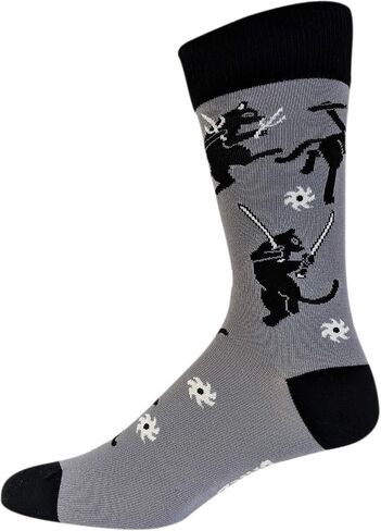 Every Kitty Was Kung-Fu Fighting Socks Funny Cat Mom Novelty Crazy Saying Gift (Multi) - Mens (9-11) in Saudi Arabia