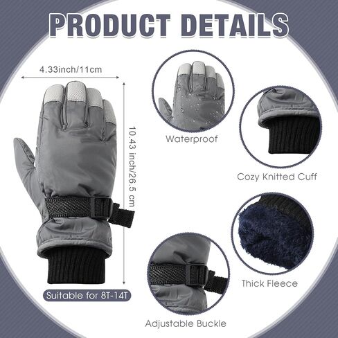 8 Pcs Kids Mask Gloves Set Include 4 Pcs Kids Balaclava Ski Mask 4 Pairs Waterproof Winter Gloves Ski Gloves Cold Weather Snow Hat for Boys Girls in Saudi Arabia