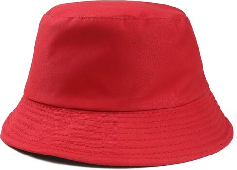 Unisex 100% Cotton Packable Bucket Hat Sun Hat Unisex Beach Cap for Men Women Kid in Kuwait