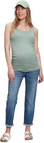 GAP Women's Petite Maternity Inset Panel Girlfriend Jeans in Saudi Arabia