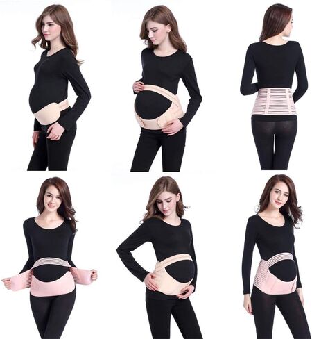 S.G. Adjustable Belly Bands for Pregnant Women (Pink, M) – Maternity Belly Band for Pelvic & Back Pain – Ideal Pregnancy Belt for All Stages of Gestation – Pregnancy Must Haves for To Be Moms in Saudi Arabia