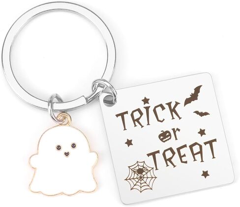 BOMEON هدايا سلسلة المفاتيح الهالوين، هدايا للأطفال في عيد الهالوين هدايا سلاسل المفاتيح الشخصية للأم والأب أفضل صديق ومعلم هدايا عيد الميلاد الخفافيش اليقطين الرعب أفضل أفكار هدية الهالوين in Kuwait