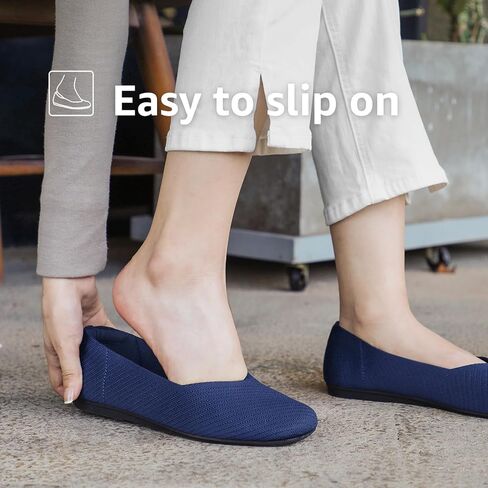 أحذية نسائية مسطحة من Bacia بمقدمة مربعة وأحذية باليه مسطحة ومريحة وأنيقة in Kuwait