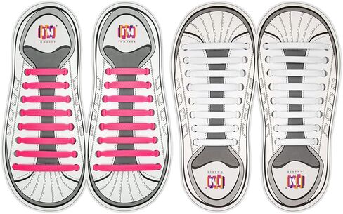 INMAKER No Tie Shoelaces, Pack of 2, Elastic Shoe Laces for Kids and Adults in Kuwait